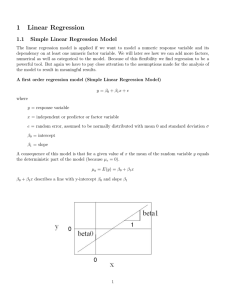 1 Linear Regression