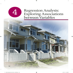 Regression Analysis: Exploring Associations between
