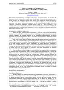 REDUCED MAJOR AXIS REGRESSION: TEACHING