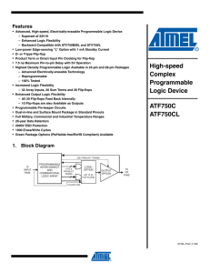 High-speed Complex Programmable Logic Device ATF750C