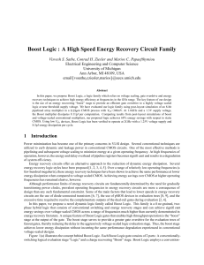 Boost Logic : A High Speed Energy Recovery Circuit Family