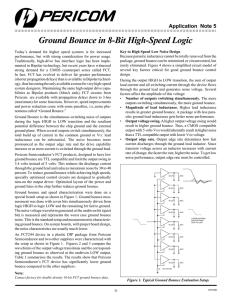 Ground Bounce in 8-Bit High-Speed Logic