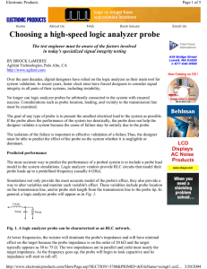 Choosing a high-speed logic analyzer probe