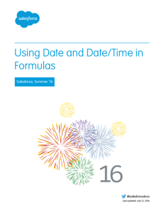 Using Date and Date/Time in Formulas