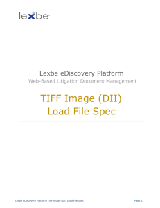 TIFF Image (DII) Load File Spec