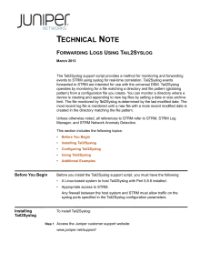 Forwarding Logs Using Tail2syslog