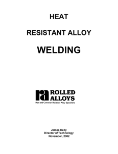 Heat Resistant Alloy Welding