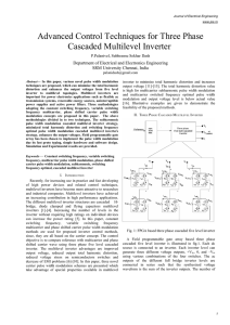 Advanced Control Techniques for Three Phase Cascaded