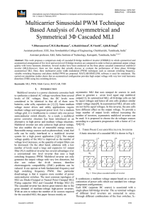 Multicarrier Sinusoidal PWM Technique Based Analysis of
