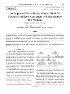 An Improved Phase-Shifted Carrier PWM for Modular Multilevel