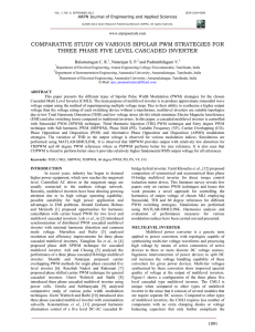 COMPARATIVE STUDY ON VARIOUS BIPOLAR PWM