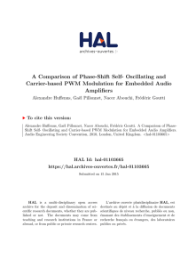 A Comparison of Phase-Shift Self- Oscillating and Carrier