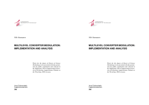 multilevel converter modulation: implementation and analysis