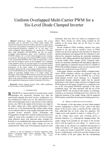 Uniform Overlapped Multi-Carrier PWM for a Six