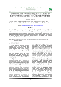 CARRIER BASED PWM TECHNIQUE FOR HARMONIC