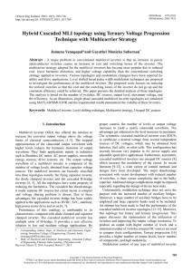 Hybrid Cascaded MLI topology using Ternary Voltage Progression