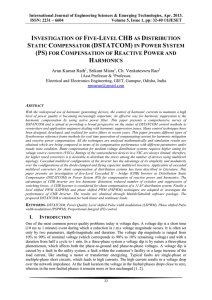 Investigation of Five-Level CHB as Distribution Static