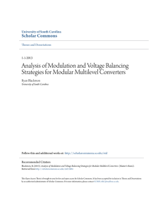 Analysis of Modulation and Voltage Balancing Strategies for