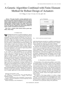 A genetic algorithm combined with finite element method for robust