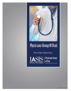 Updated November 2015 - Physician Group of Utah