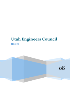 utah engineers council member societies 2008-2009