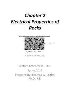 Chapter 2 Electrical Properties of Rocks