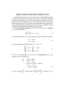 Laplace`s equation in the Polar Coordinate System