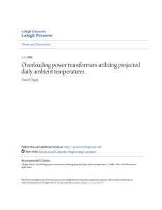 Overloading power transformers utilizing
