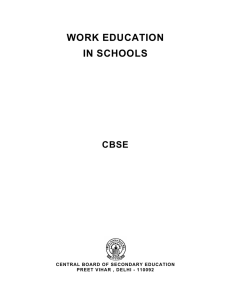 work education in schools