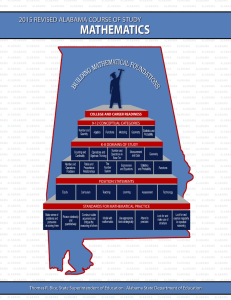 2015 Revised Alabama Course of Study: Mathematics i