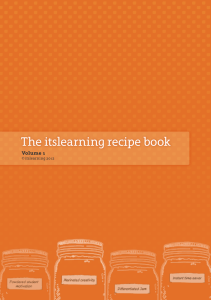 The itslearning recipe book