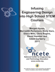 Infusing Engineering Design into High School STEM Courses