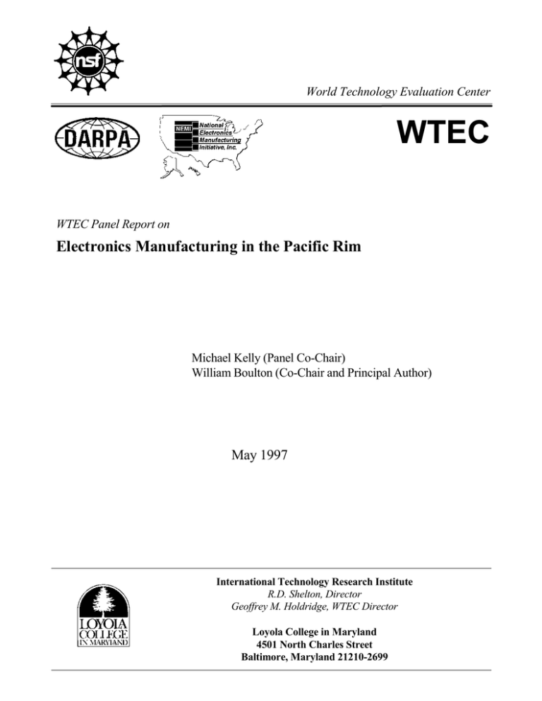 Electronics Manufacturing In The Pacific Rim