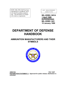 department of defense handbook