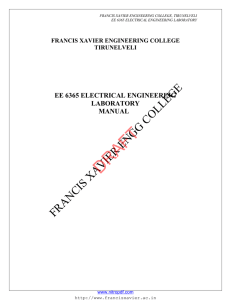 lab manual - Francis Xavier Engineering College