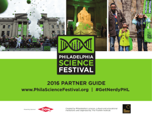 2016 partner guide - Philadelphia Science Festival