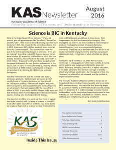 KASNewsletter - Kentucky Academy of Science