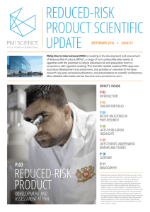 reduced-risk product scientific update