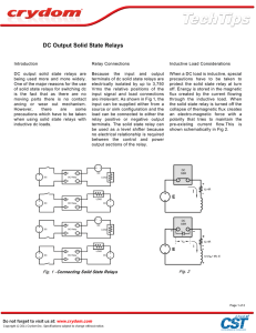 DC Output Solid State Relays
