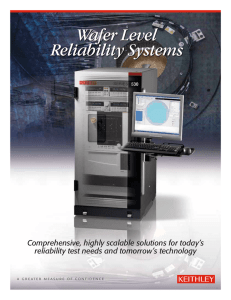 Wafer Level Reliability Systems