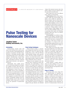 Pulse Testing for Nanoscale Devices