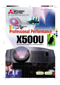 X500U Brochure - Mitsubishi Electric