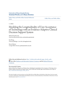 Modeling the Longitudinality of User Acceptance of Technology with