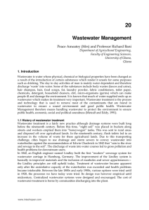 Wastewater Management