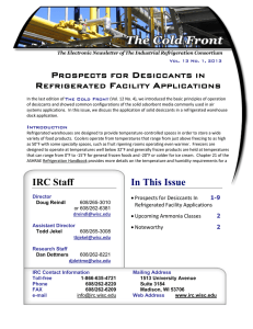 Cold Front - Vol. 13 No. 1, 2013 Newsletter