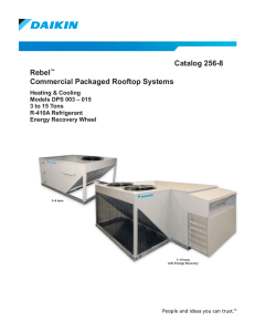 Rebel® Commercial Packaged Rooftop Systems