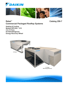 Rebel® Commercial Packaged Rooftop Systems