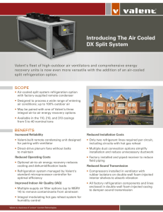Introducing The Air Cooled DX Split System