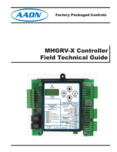 MHGRV-X Controller Field Technical Guide