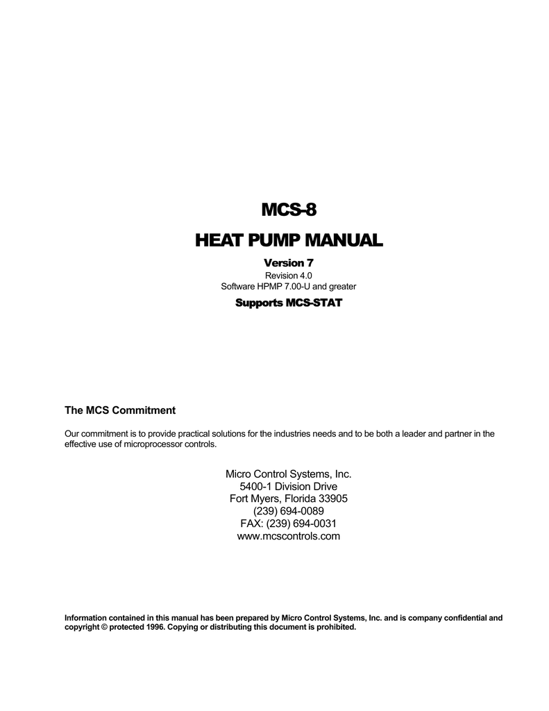command aire geothermal heat pump manual